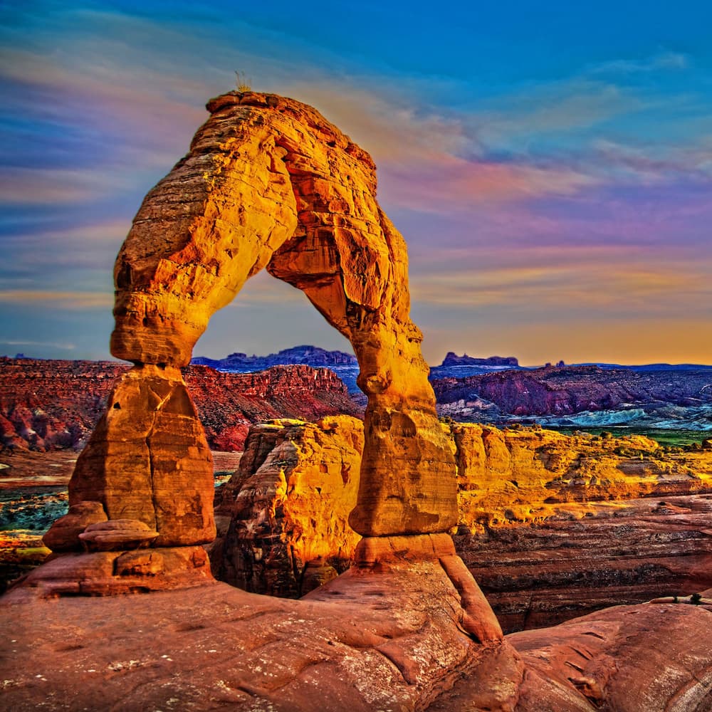 Red rocks in Arches National Park